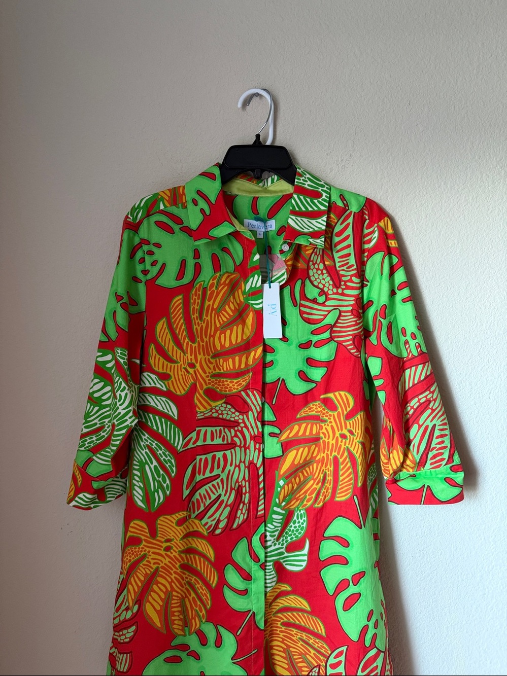 Perlavera 97% Cotton Dress. New w tags . Sustainable Brand. - Picture 2 of 9